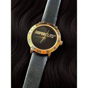 Vintage Supercuts Roman Numeral 18k Gold Micron Plating Collectible Watch